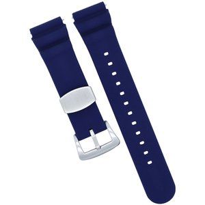 Blue Silicone Watch Strap 18/20/22MM Quick Release